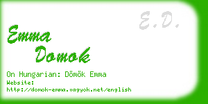 emma domok business card